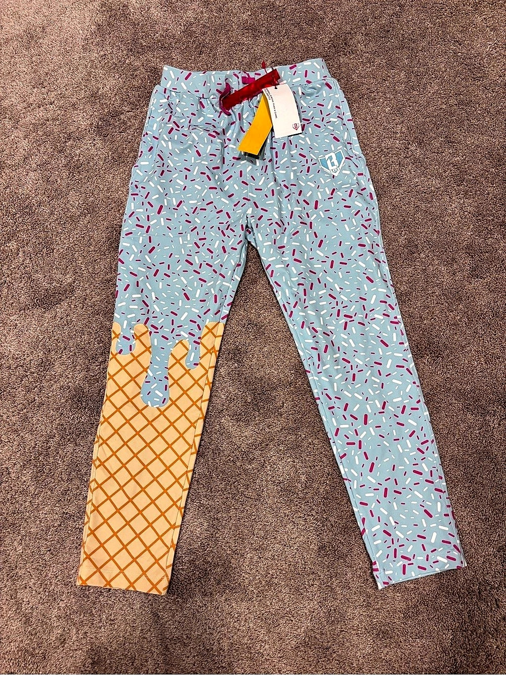 YXL Baseball Lifestyle 101 Pajama Pants Ice Cream NWT